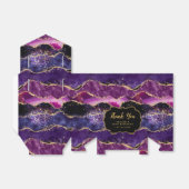 Dark Lila Gold Sequins Agate Birthday Vielen Dank Geschenkschachtel (Ungefaltet)