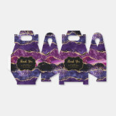 Dark Lila Gold Sequins Agate Birthday Vielen Dank Geschenkschachtel (Ungefaltet)