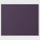 Dark Lila Matte Wrapping Paper Geschenkpapier (Flach)