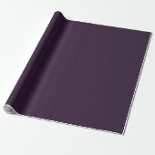 Dark Lila Matte Wrapping Paper Geschenkpapier (Ungerollt)