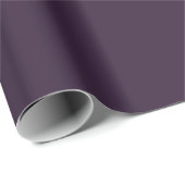 Dark Lila Matte Wrapping Paper Geschenkpapier (Rolleneckpunkt)