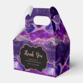Dark Lila Pink Sequins Agate Birthday Vielen Dank Geschenkschachtel (Rückseite)