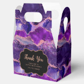 Dark Lila Pink Sequins Agate Birthday Vielen Dank Geschenkschachtel (Geöffnet)