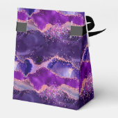 Dark Lila Pink Sequins Agate Birthday Vielen Dank Geschenkschachtel (Rückseite)