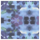 Dark Lila Plum Watercolor Nähstoff Stoff (Nahaufnahme)