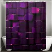 Dark Lila Sequin Duschvorhang