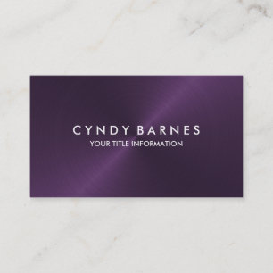 Dark Lila Sheen Business Card Visitenkarte