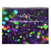 Dark Lila Sparkling Custom Timeframe Kalender (Titelbild)