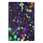 Dark Lila Sparkling Mini-Zwischenablage Mini Klemmbrett (Rückseite)