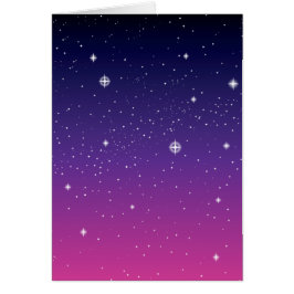 Dark Lila Starry Night Sky