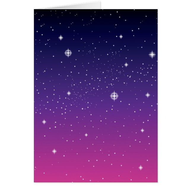 Dark Lila Starry Night Sky (Vorne)