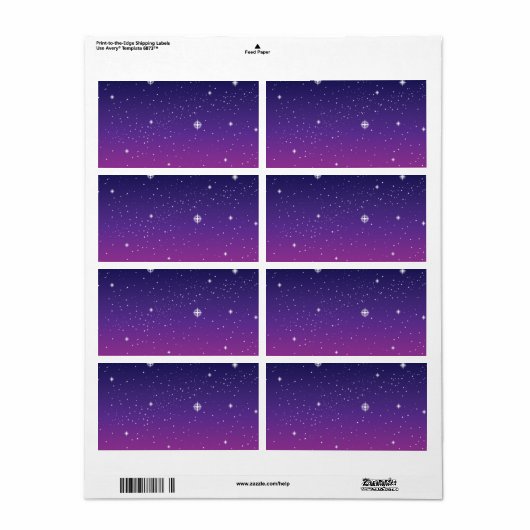 Dark Lila Starry Night Sky (Vorne)