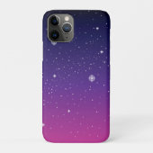 Dark Lila Starry Night Sky Case-Mate iPhone Hülle (Rückseite)