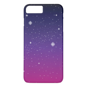Dark Lila Starry Night Sky Case-Mate iPhone Hülle