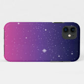 Dark Lila Starry Night Sky Case-Mate iPhone Hülle (Rückseite (Horizontal))