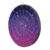 Dark Lila Starry Night Sky Dartscheibe (Vorderseite rechts)