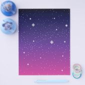 Dark Lila Starry Night Sky Flyer (Einzeln)