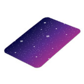 Dark Lila Starry Night Sky Magnet (Linke Seite)