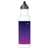 Dark Lila Starry Night Sky Trinkflasche (Links)
