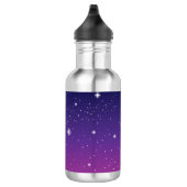 Dark Lila Starry Night Sky Trinkflasche (Rechts)
