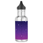 Dark Lila Starry Night Sky Trinkflasche (Links)