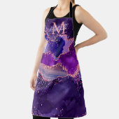 Dark Lila und Pink Glitzer Sequins Agate Schürze (InSitu)