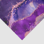 Dark Lila und Pink Glitzer Sequins Agate Seidenpapier (Detail)
