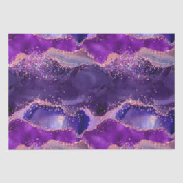 Dark Lila und Pink Glitzer Sequins Agate Seidenpapier
