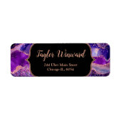 Dark Lila und Pink Sequins Agate (Vorne)