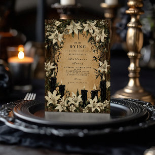 Dark Lilies und Coffins Halloween Night Einladung