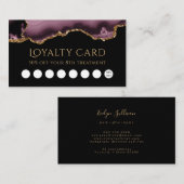 Dark Lilve und Gold-Agitokarte Visitenkarte (Vorne/Hinten)