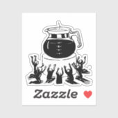 Dark Lord Coffee, Worship Coffee Aufkleber (Blatt)