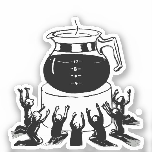 Dark Lord Coffee, Worship Coffee Aufkleber (Vorderseite)
