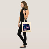 Dark Lotus Floral Tote Bag Tragetasche (Vorderseite (Model))