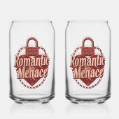 Dark Love Quote with Chains and Heart Dosenglas (Vorderseite)