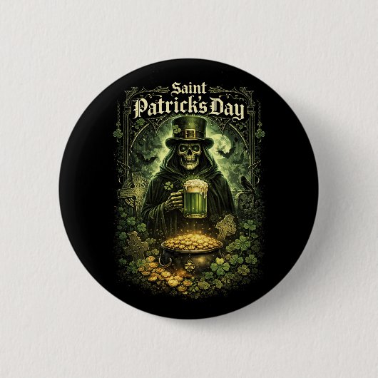 Dark Luck of Saint Patrick Button (Vorderseite)