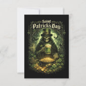 Dark Luck of Saint Patrick Dankeskarte (Vorderseite)