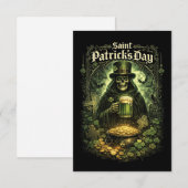 Dark Luck of Saint Patrick Dankeskarte (Vorne/Hinten)