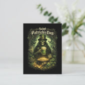 Dark Luck of Saint Patrick Postkarte (Stehend Vorderseite)