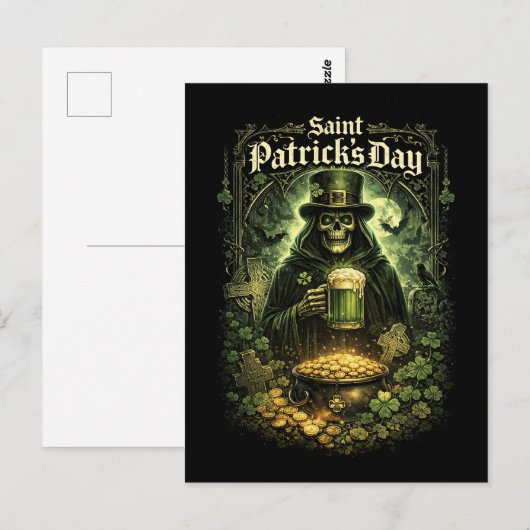 Dark Luck of Saint Patrick Postkarte (Vorne/Hinten)