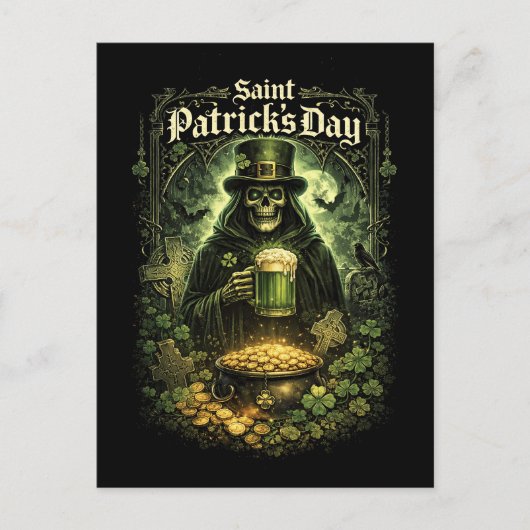 Dark Luck of Saint Patrick Postkarte (Vorderseite)