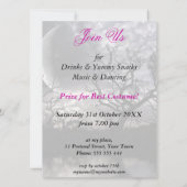 Dark Lunar Full Moon Party Einladungen (Rückseite)