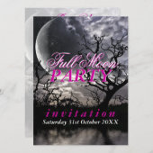 Dark Lunar Full Moon Party Einladungen (Vorne/Hinten)