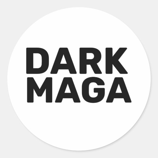 Dark Maga Funny Halloween Trump 2024 Runder Aufkleber (Vorderseite)
