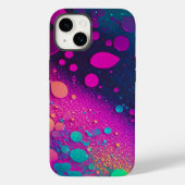 Dark Magenta Aqua Glitzer iPhone Mate Tough Case (Rückseite)