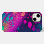 Dark Magenta Aqua Glitzer iPhone Mate Tough Case (Rückseite (Horizontal))
