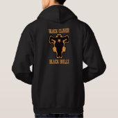 Dark Majesty: Black Bulls Emblem / Black Clover Hoodie (Rückseite)