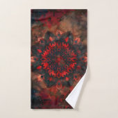 Dark Mandala - Boho Gothic-Geschenk Badhandtuch Set (Handtuch)