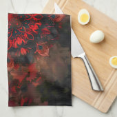 Dark Mandala - Boho Gothic-Geschenk Geschirrtuch (Viertel Falte)