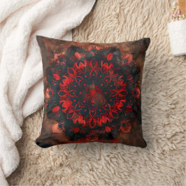 Dark Mandala - Boho Gothic-Geschenk Kissen